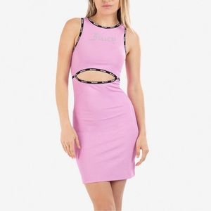 Juicy Couture Bodycon Ribbed Cutout Dress